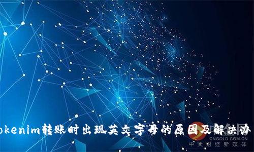 Tokenim转账时出现英文字母的原因及解决办法