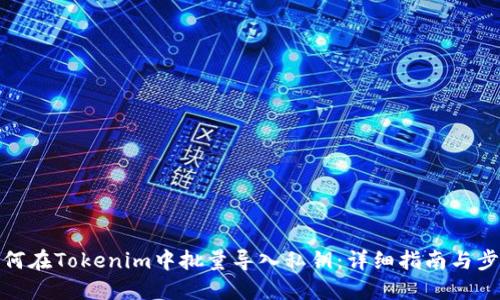 如何在Tokenim中批量导入私钥：详细指南与步骤